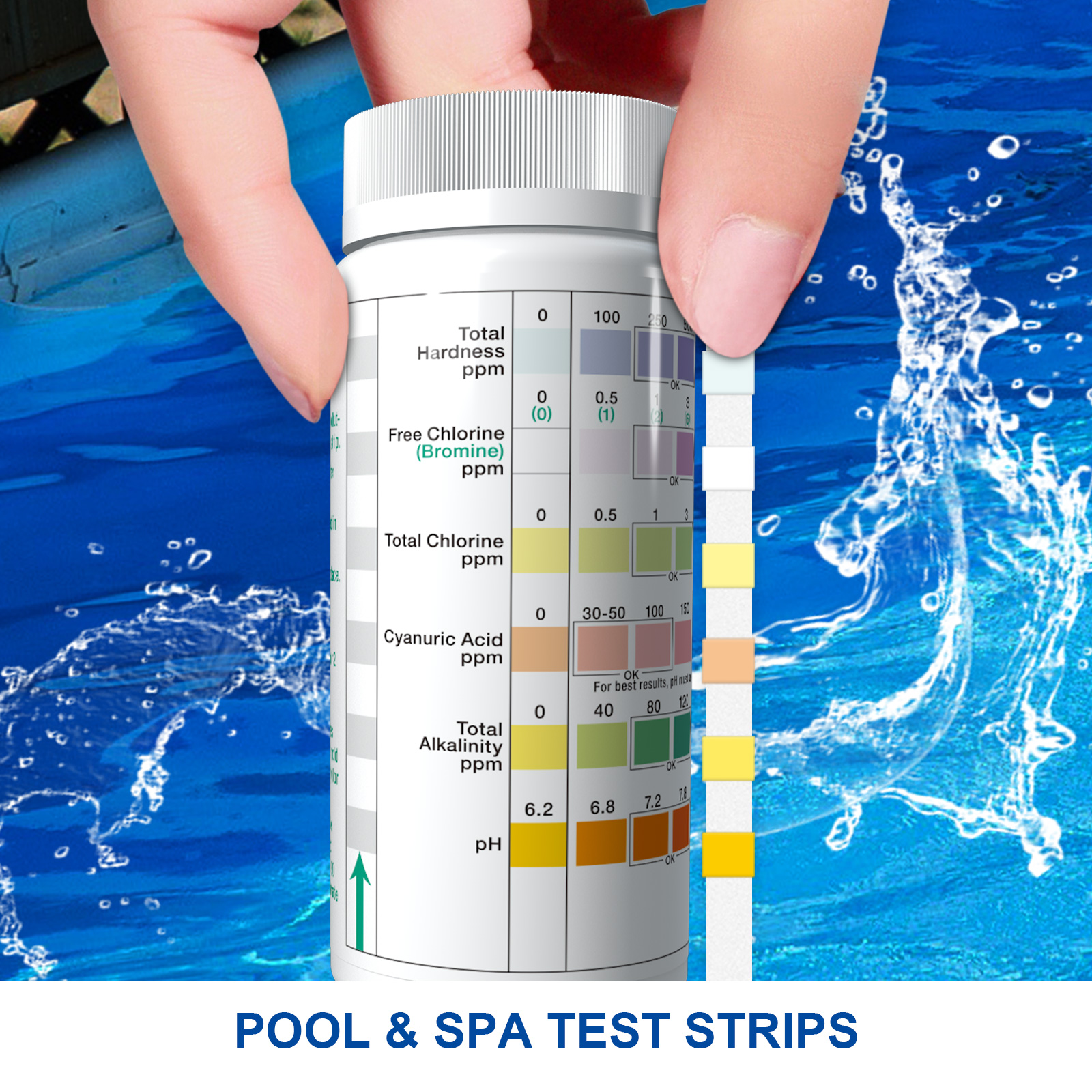 How To Read A Pool Test Strip Color Chart Clorox® Pool&Spa™ In